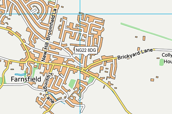 NG22 8DG map - OS VectorMap District (Ordnance Survey)