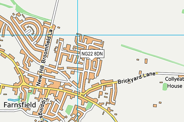 NG22 8DN map - OS VectorMap District (Ordnance Survey)