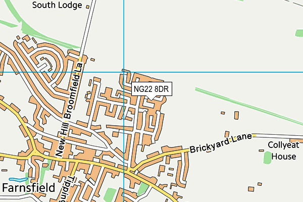 NG22 8DR map - OS VectorMap District (Ordnance Survey)