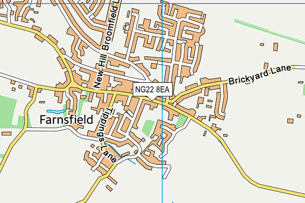 NG22 8EA map - OS VectorMap District (Ordnance Survey)