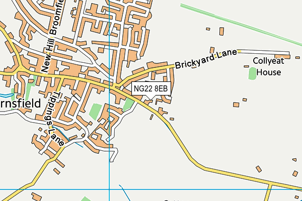 NG22 8EB map - OS VectorMap District (Ordnance Survey)