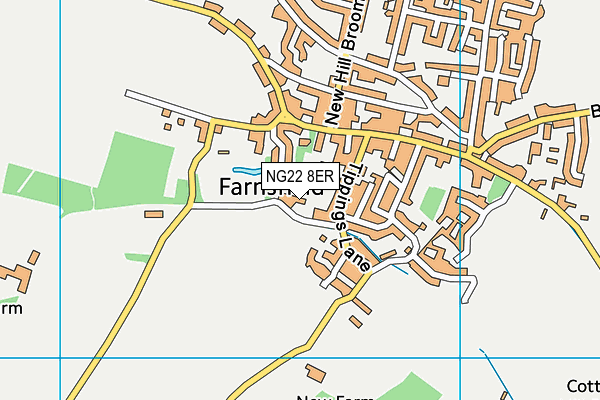 NG22 8ER map - OS VectorMap District (Ordnance Survey)