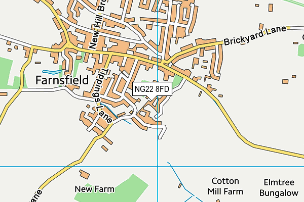 NG22 8FD map - OS VectorMap District (Ordnance Survey)