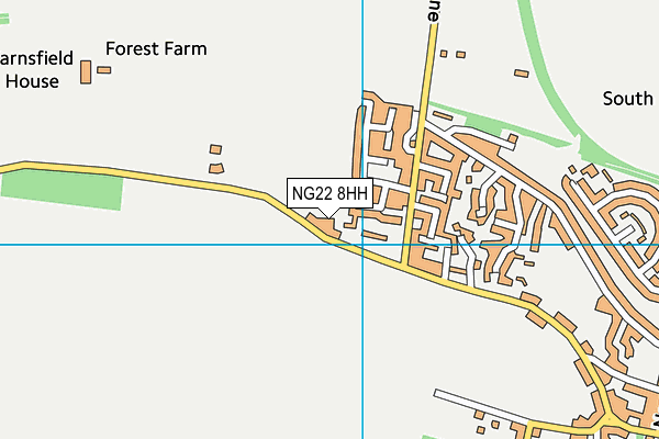 NG22 8HH map - OS VectorMap District (Ordnance Survey)