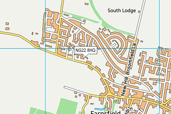 NG22 8HQ map - OS VectorMap District (Ordnance Survey)