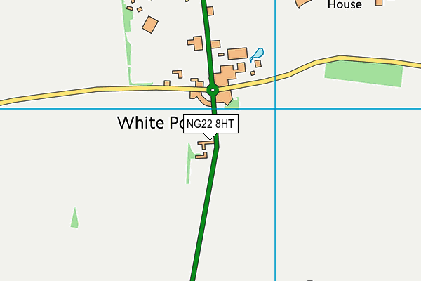 NG22 8HT map - OS VectorMap District (Ordnance Survey)