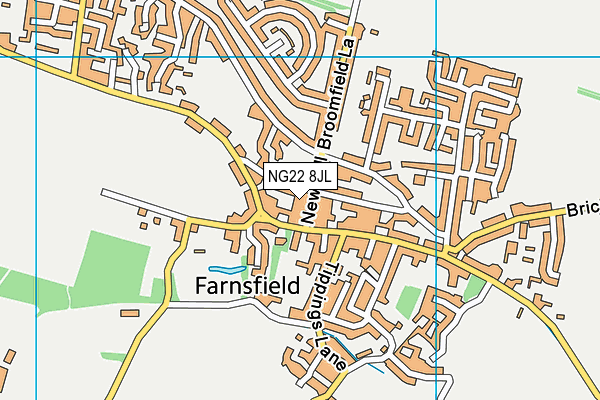 NG22 8JL map - OS VectorMap District (Ordnance Survey)