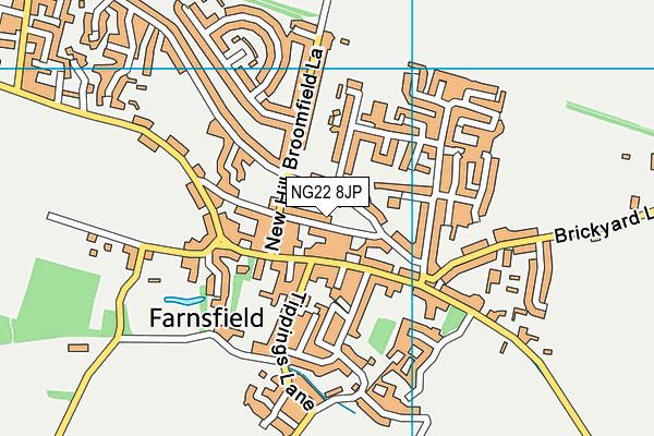 NG22 8JP map - OS VectorMap District (Ordnance Survey)