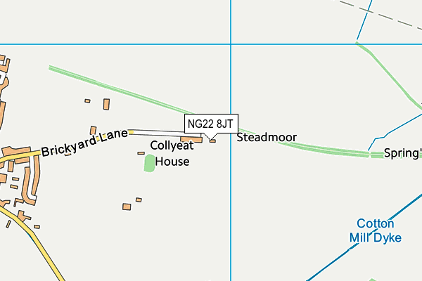 NG22 8JT map - OS VectorMap District (Ordnance Survey)
