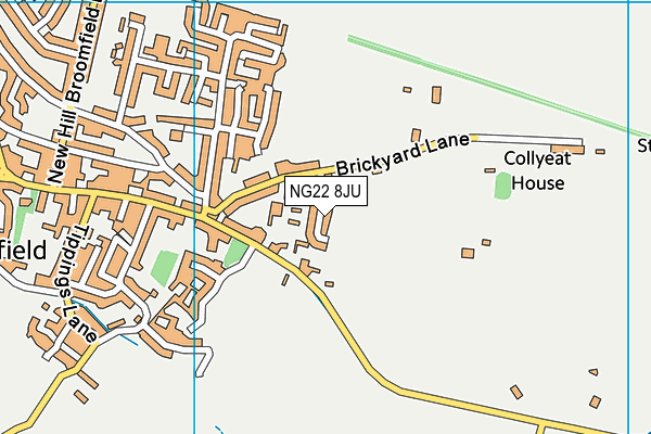 NG22 8JU map - OS VectorMap District (Ordnance Survey)
