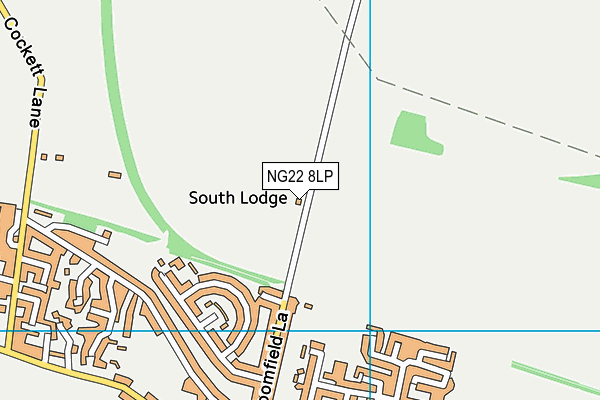 NG22 8LP map - OS VectorMap District (Ordnance Survey)