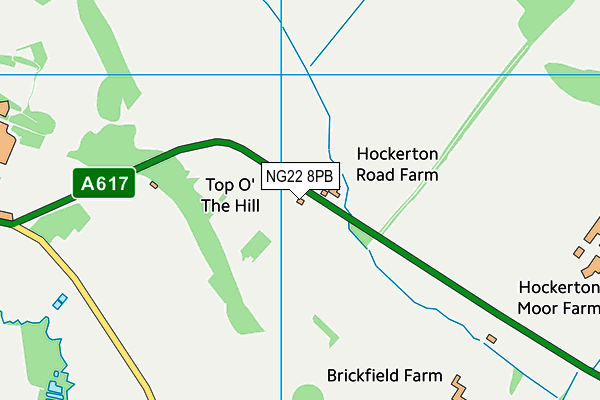 NG22 8PB map - OS VectorMap District (Ordnance Survey)