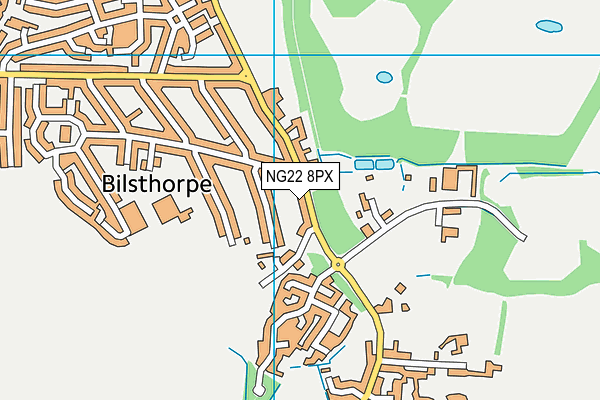 NG22 8PX map - OS VectorMap District (Ordnance Survey)