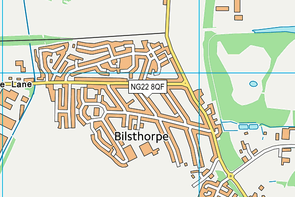NG22 8QF map - OS VectorMap District (Ordnance Survey)