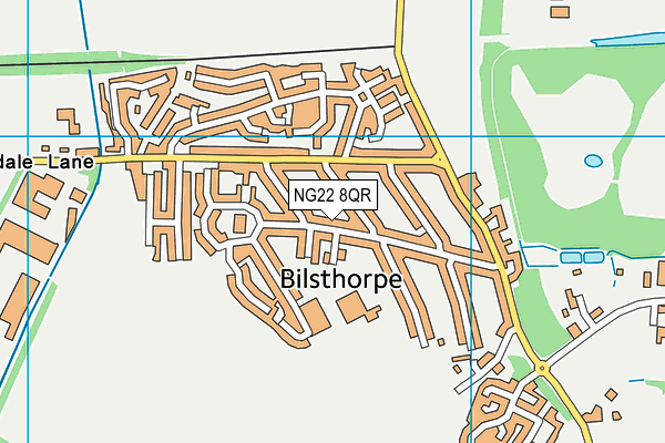 NG22 8QR map - OS VectorMap District (Ordnance Survey)