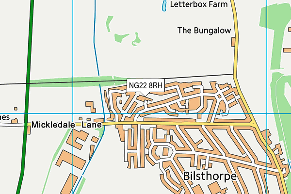 NG22 8RH map - OS VectorMap District (Ordnance Survey)