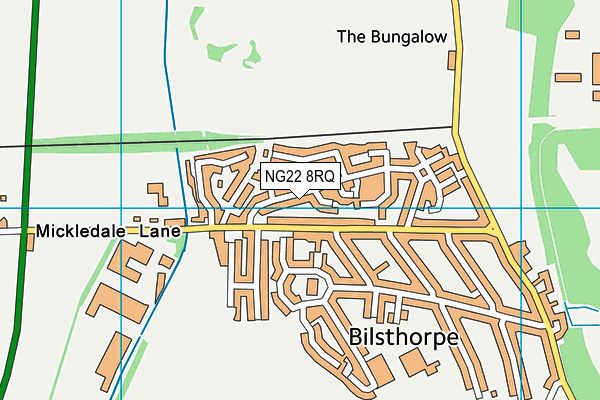 NG22 8RQ map - OS VectorMap District (Ordnance Survey)