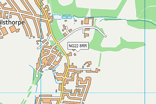 NG22 8RR map - OS VectorMap District (Ordnance Survey)