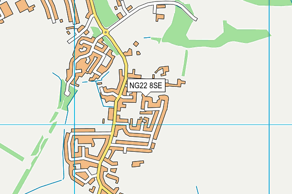 NG22 8SE map - OS VectorMap District (Ordnance Survey)