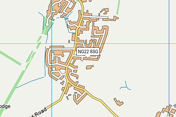 NG22 8SG map - OS VectorMap District (Ordnance Survey)