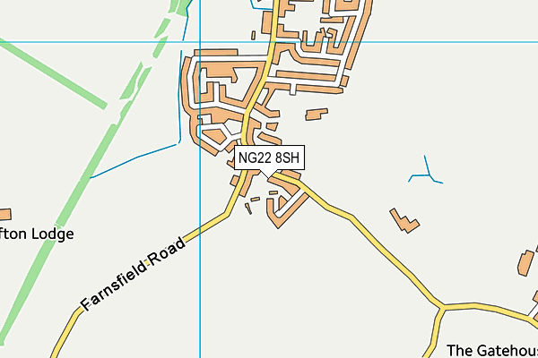 NG22 8SH map - OS VectorMap District (Ordnance Survey)