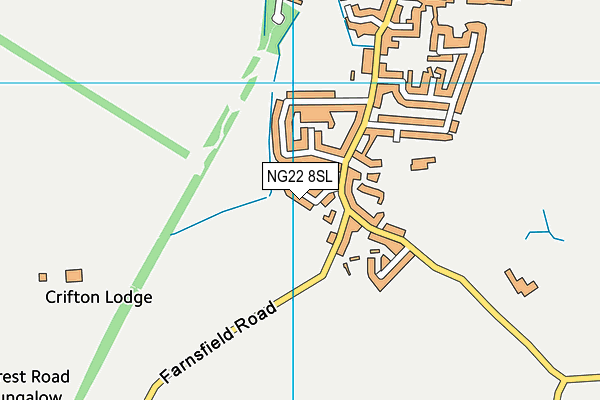 NG22 8SL map - OS VectorMap District (Ordnance Survey)