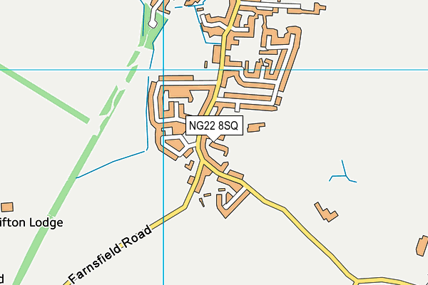 NG22 8SQ map - OS VectorMap District (Ordnance Survey)