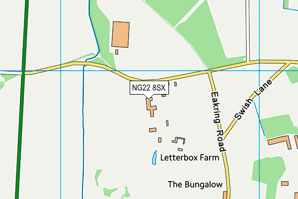 NG22 8SX map - OS VectorMap District (Ordnance Survey)