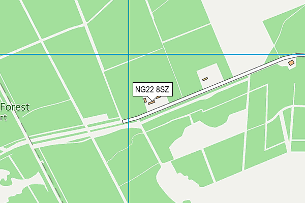 NG22 8SZ map - OS VectorMap District (Ordnance Survey)