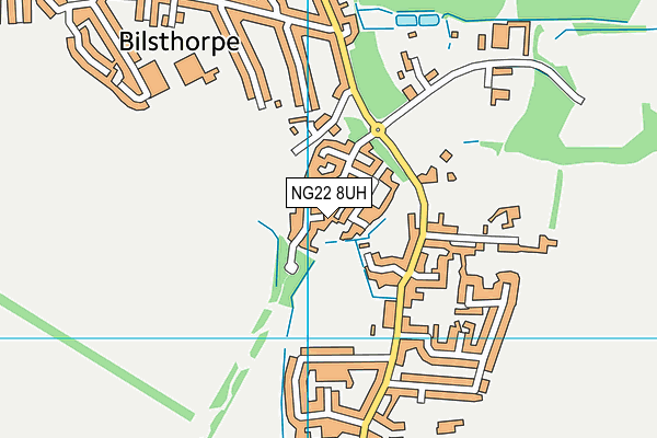 NG22 8UH map - OS VectorMap District (Ordnance Survey)