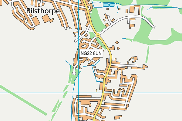 NG22 8UN map - OS VectorMap District (Ordnance Survey)