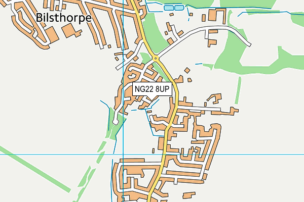 NG22 8UP map - OS VectorMap District (Ordnance Survey)