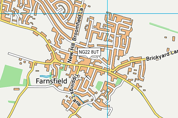 NG22 8UT map - OS VectorMap District (Ordnance Survey)