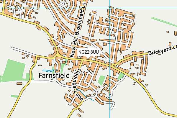 NG22 8UU map - OS VectorMap District (Ordnance Survey)