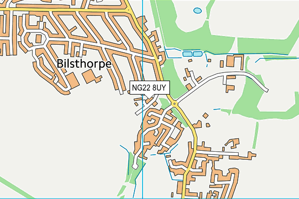 NG22 8UY map - OS VectorMap District (Ordnance Survey)