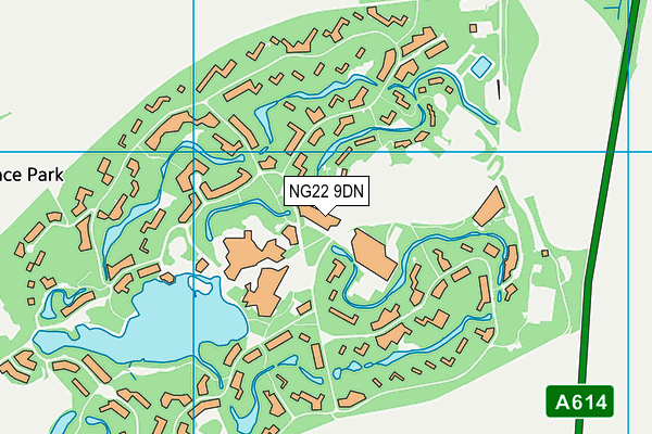 Center Parcs (Sherwood Forest) map (NG22 9DN) - OS VectorMap District (Ordnance Survey)