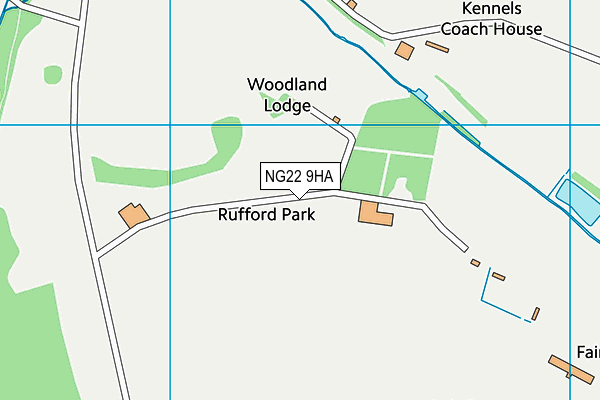 NG22 9HA map - OS VectorMap District (Ordnance Survey)