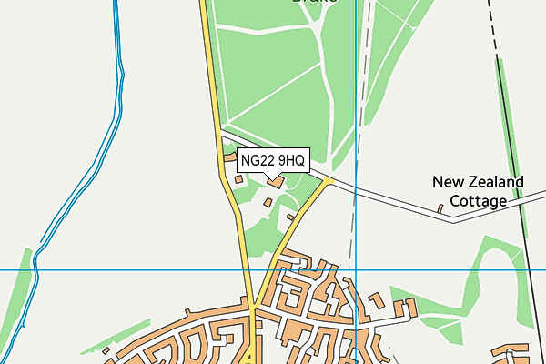 NG22 9HQ map - OS VectorMap District (Ordnance Survey)