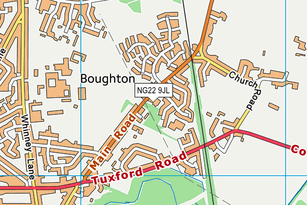 NG22 9JL map - OS VectorMap District (Ordnance Survey)