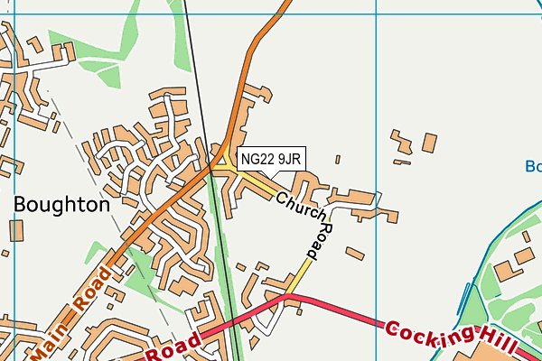 NG22 9JR map - OS VectorMap District (Ordnance Survey)