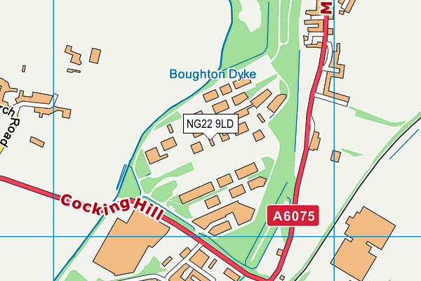 NG22 9LD map - OS VectorMap District (Ordnance Survey)