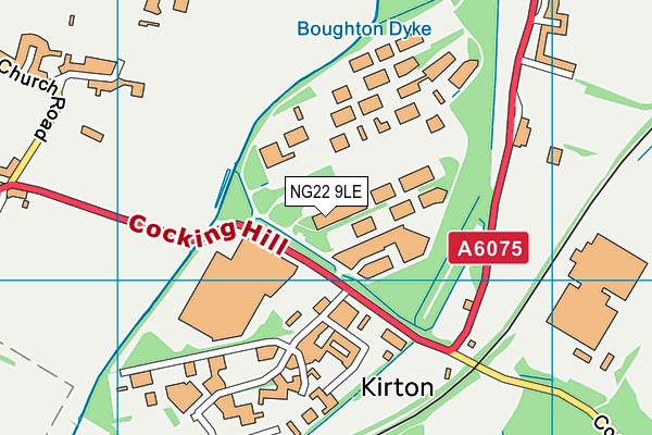 NG22 9LE map - OS VectorMap District (Ordnance Survey)