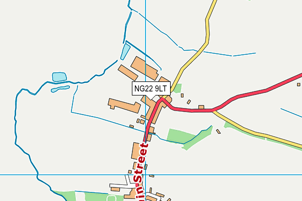 NG22 9LT map - OS VectorMap District (Ordnance Survey)