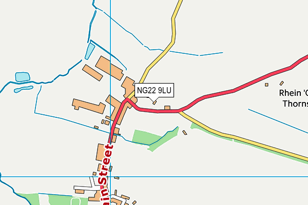 NG22 9LU map - OS VectorMap District (Ordnance Survey)