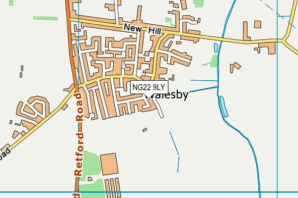NG22 9LY map - OS VectorMap District (Ordnance Survey)
