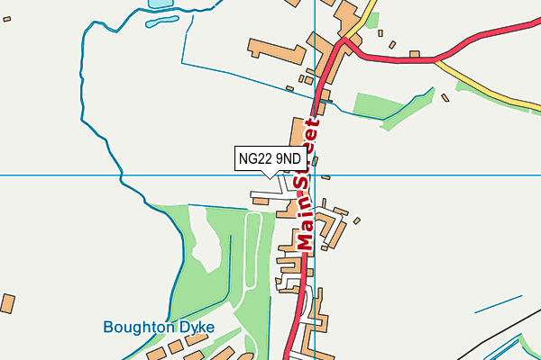 NG22 9ND map - OS VectorMap District (Ordnance Survey)