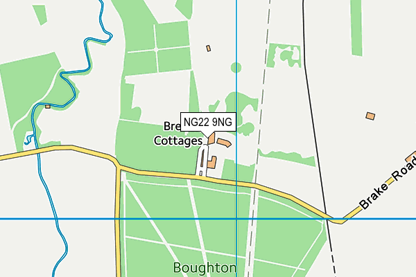 NG22 9NG map - OS VectorMap District (Ordnance Survey)