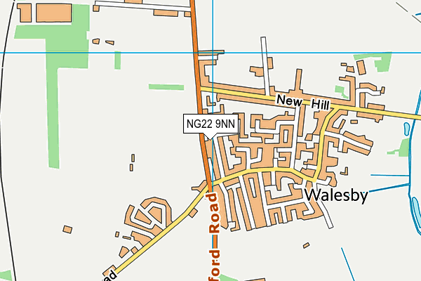 NG22 9NN map - OS VectorMap District (Ordnance Survey)