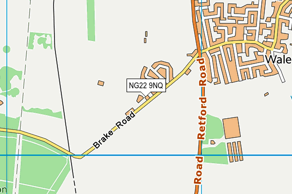 NG22 9NQ map - OS VectorMap District (Ordnance Survey)