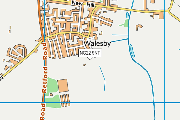 NG22 9NT map - OS VectorMap District (Ordnance Survey)